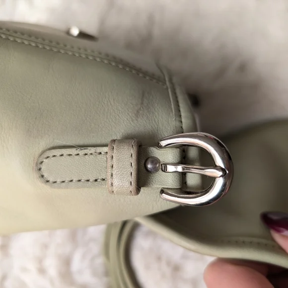 π Rare Vtg Coach Soho 4108 Pistachio Small Flap Costa Rica - Picture 15 of 16